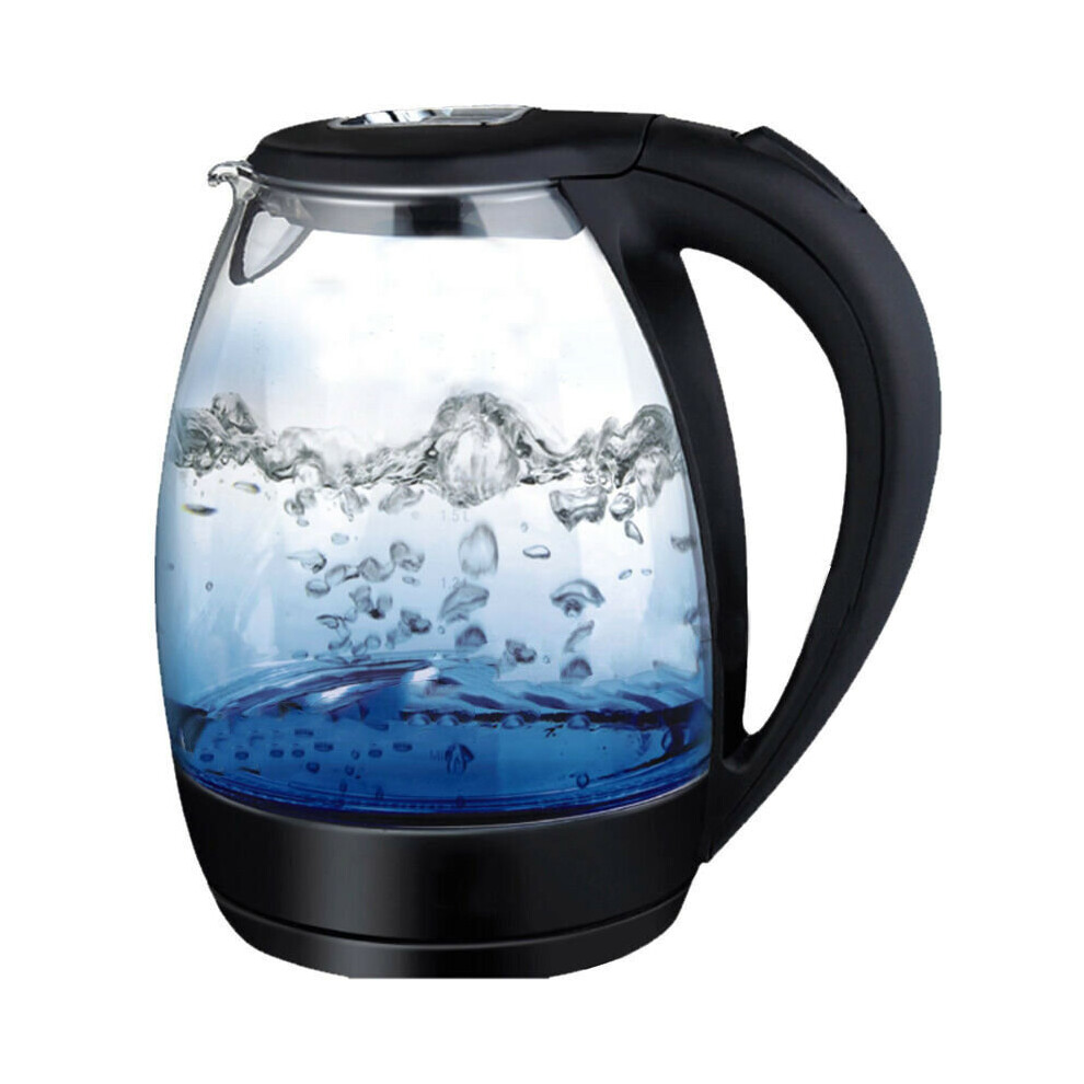 1.7L ILLUMINATED GLASS KETTLE 360 CORDLESS ELECTRIC LED LIGHT NEW