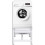 VidaXL vidaXL Washing Machine Pedestal Washing Machine Stand with Pull-Out Shelf White 2