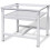 VidaXL vidaXL Washing Machine Pedestal Washing Machine Stand with Pull-Out Shelf White 3