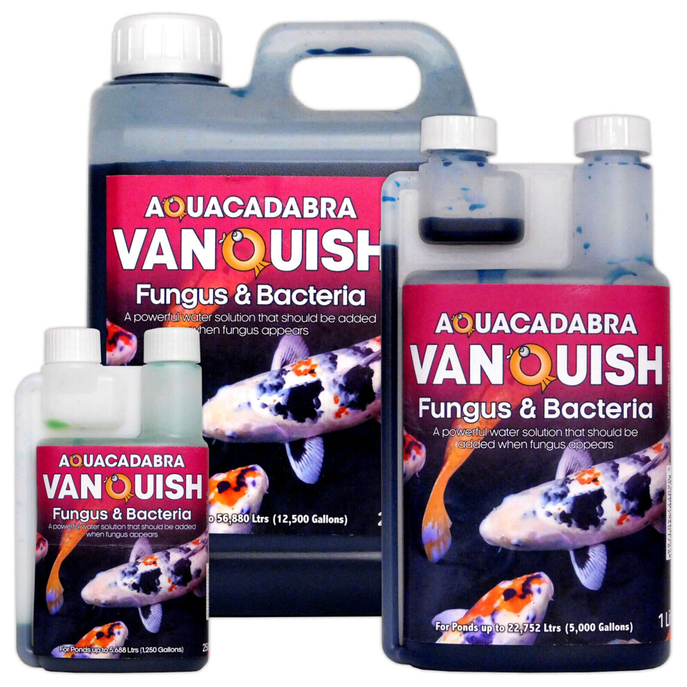 (1 Litre) Aquacadabra Vanquish Fungus & Bacteria Pond Water Solution