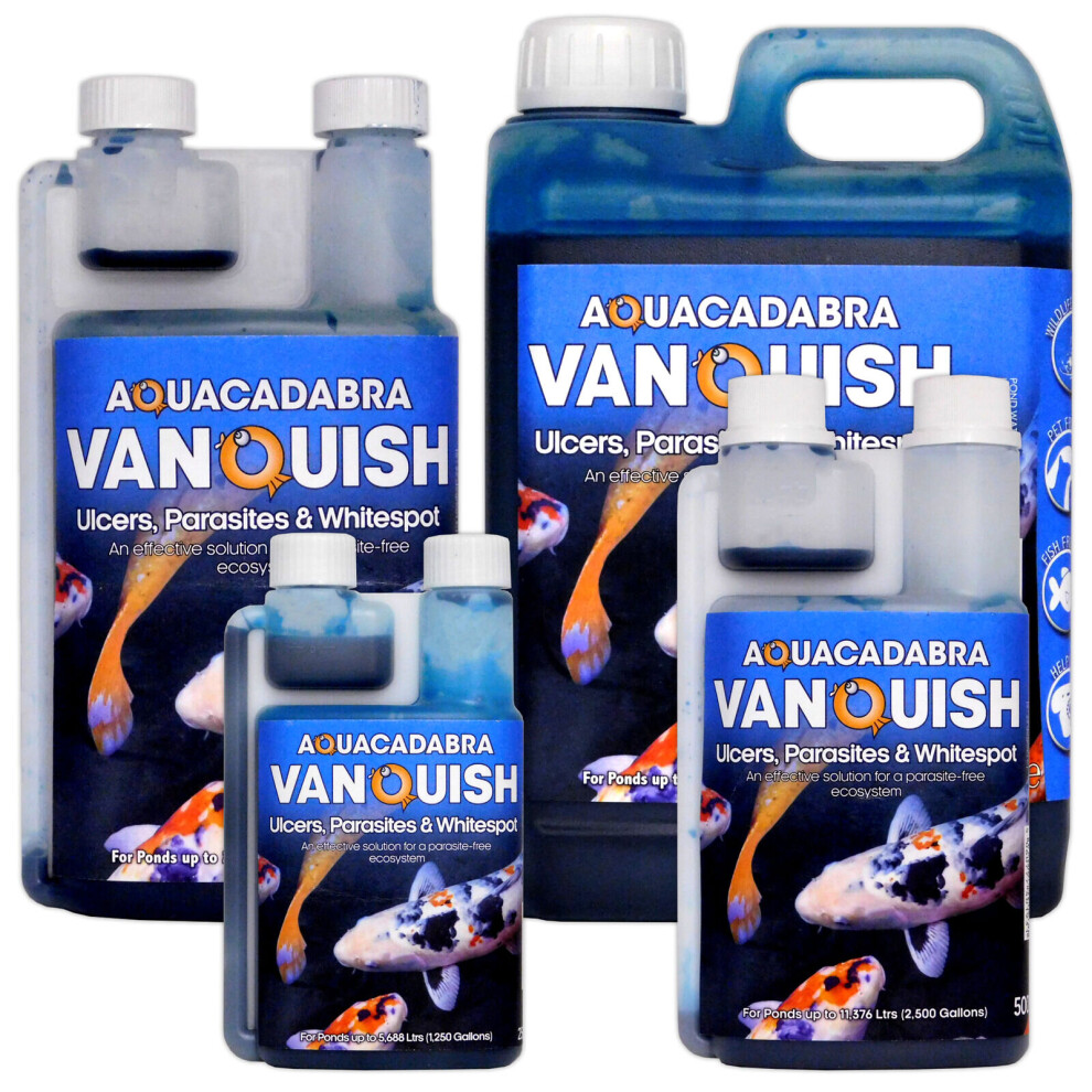 Aquacadabra (1 Litre) Vanquish Ulcer Parasite And Whitsepot Pond Water Solution