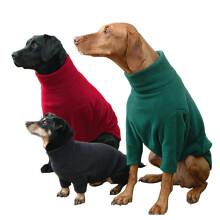 (Black, L) Dog Fleece Jumper Sweater Jacket Water repellent