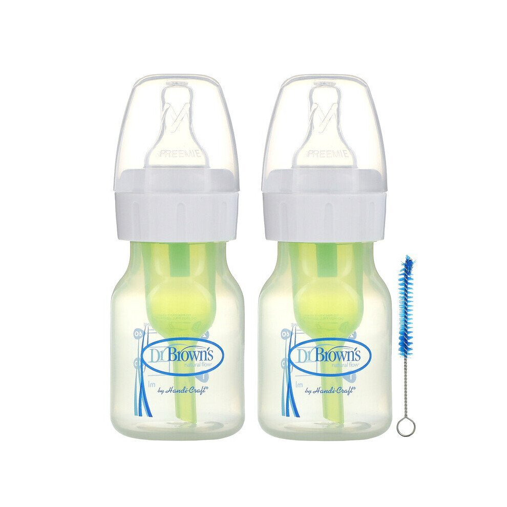 Dr. Brown's, Natural Flow, Anti-Colic Bottle, 2 Pack, 60ml Each