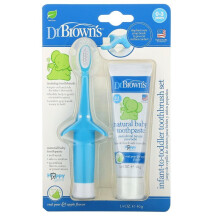 Dr. Brown's, Infant to Toddler Toothbrush Set, Real Pear & Apple