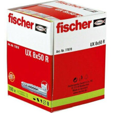 (UX R 8X50 Box Of 100 - 77870) Fischer UX R Truly Universal Wall Plug With Rim