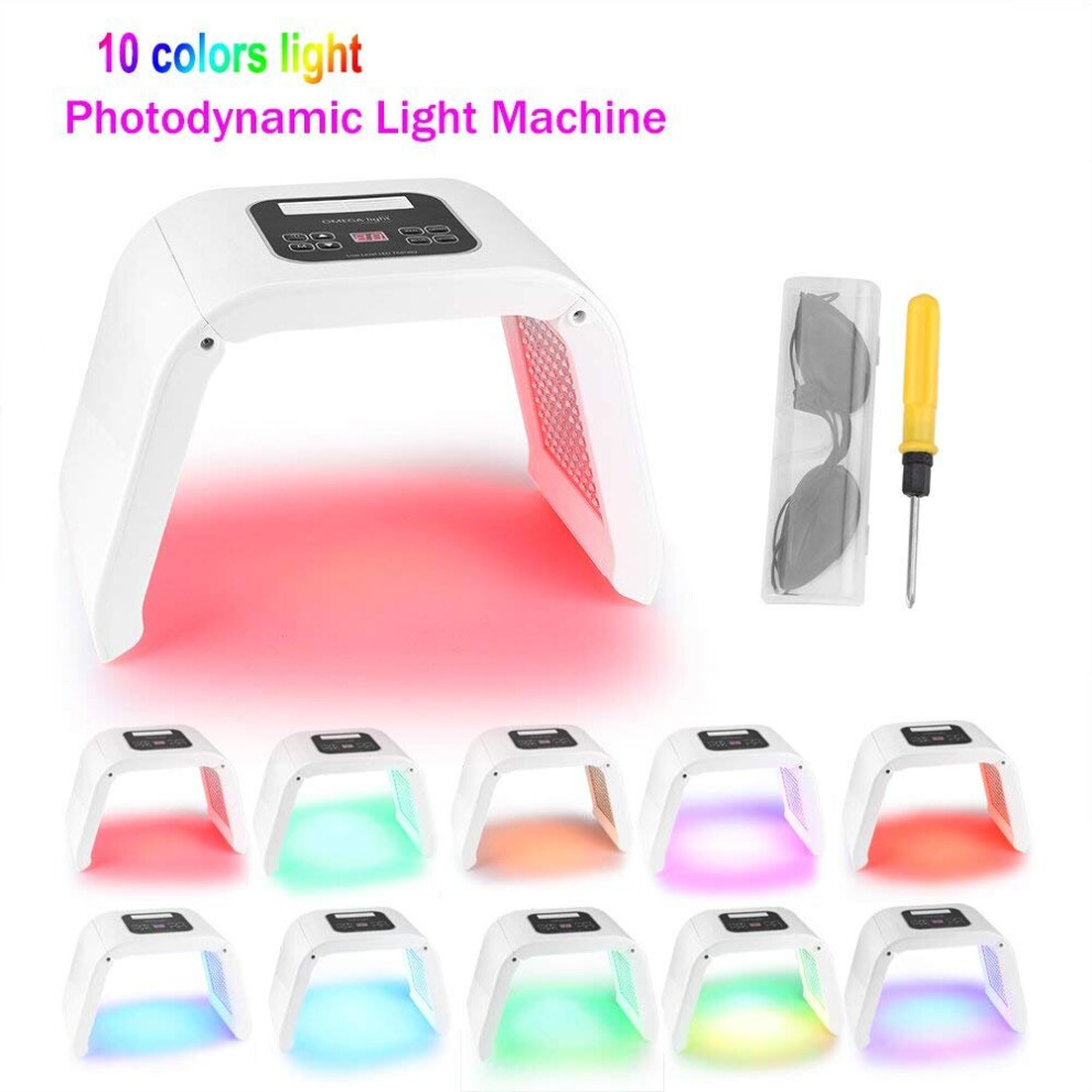 (10 Colors ) PDT LED Skin Therapy Light Mask Face Ski