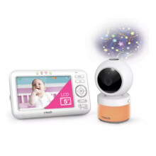 VTech Digital Baby Monitor VM5463 - 5-inch Colour Screen with Ceiling Projection, Parent & Baby Units, Pan/Tilt/Zoom, Night Vision