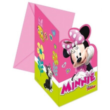 6PK MINNIE MOUSE INVITATIONS