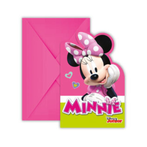 6PK MINNIE MOUSE INVITATIONS 2