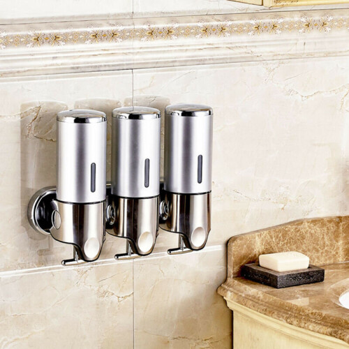 1500ML Soap Dispenser Wall Mounted Liquid Hand Soap Shower Gel Shampoo