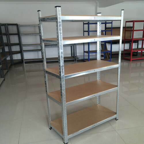 Heavy Duty Galvanised 5-Tier Steel Shelving Unit | 875kg Total (175kg per Shelf) | Boltless, Split into 2 Workbenches, Garage/Workshop Storage