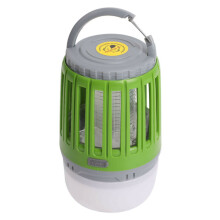 (Green ) 2 In 1 Electric Zapper Mosquito Killer LED Camping Lights USB Rechargeable