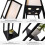 ELECWISH (Black) LED Floor Lamp Modern with Shelves Storage Display 3