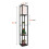 ELECWISH (Black) LED Floor Lamp Modern with Shelves Storage Display 4