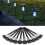 Luces de poste para jardín y senderos, iluminación exterior, LED recargable 10 1