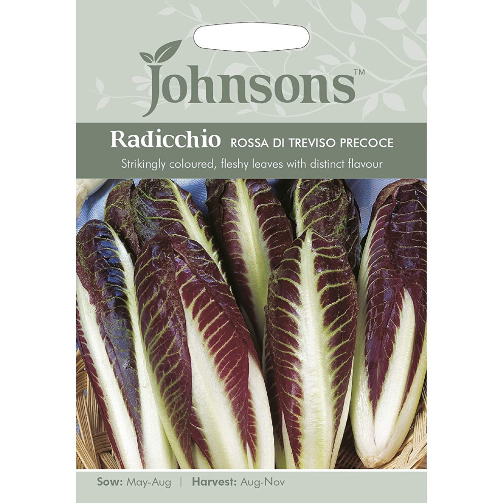 Johnson's Veterinary Johnsons Radicchio Seeds Rossa Di Treviso Precoce Deep Red Tasty Salad Leaves