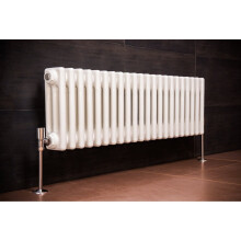 (300 x 1010mm Triple, White) PlumbGalaxy Traditional-Style Cast Iron Radiator