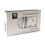 Trendi Switch Trendi Switch 2 Gang Artistic Modern Glossy 13 Amp Electrical Long Switched Plug Socket White x5 3