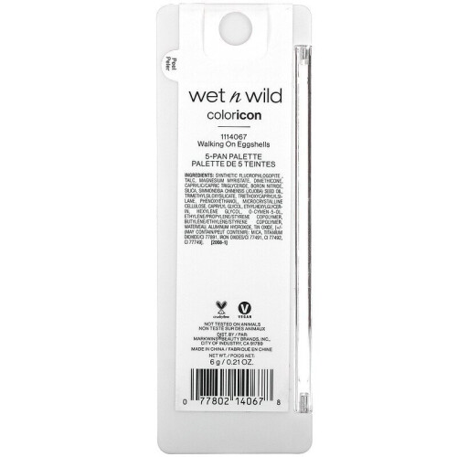 Wet n Wild Wet n Wild, Color Icon, 5-Pan Shadow Palette, Walking On Eggshells, 6g 2