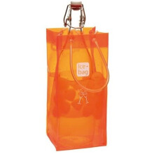 (Orange) Ice Bag Wine Cooler - Portable Bottle Cooler