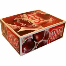(12 Rolls (Half Box)) RIPS Cherry Slim Flavoured Cigarette Rolling Papers - 44mm Wide