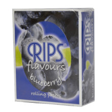 (1 Roll) RIPS BLUEBERRY Slim Flavoured Cigarette Rolling Papers - 44mm Wide
