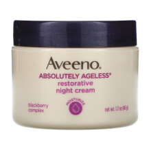 Creme de Noite Restaurador Aveeno Absolutely Ageless para Rosto e Pescoço, Hidratação