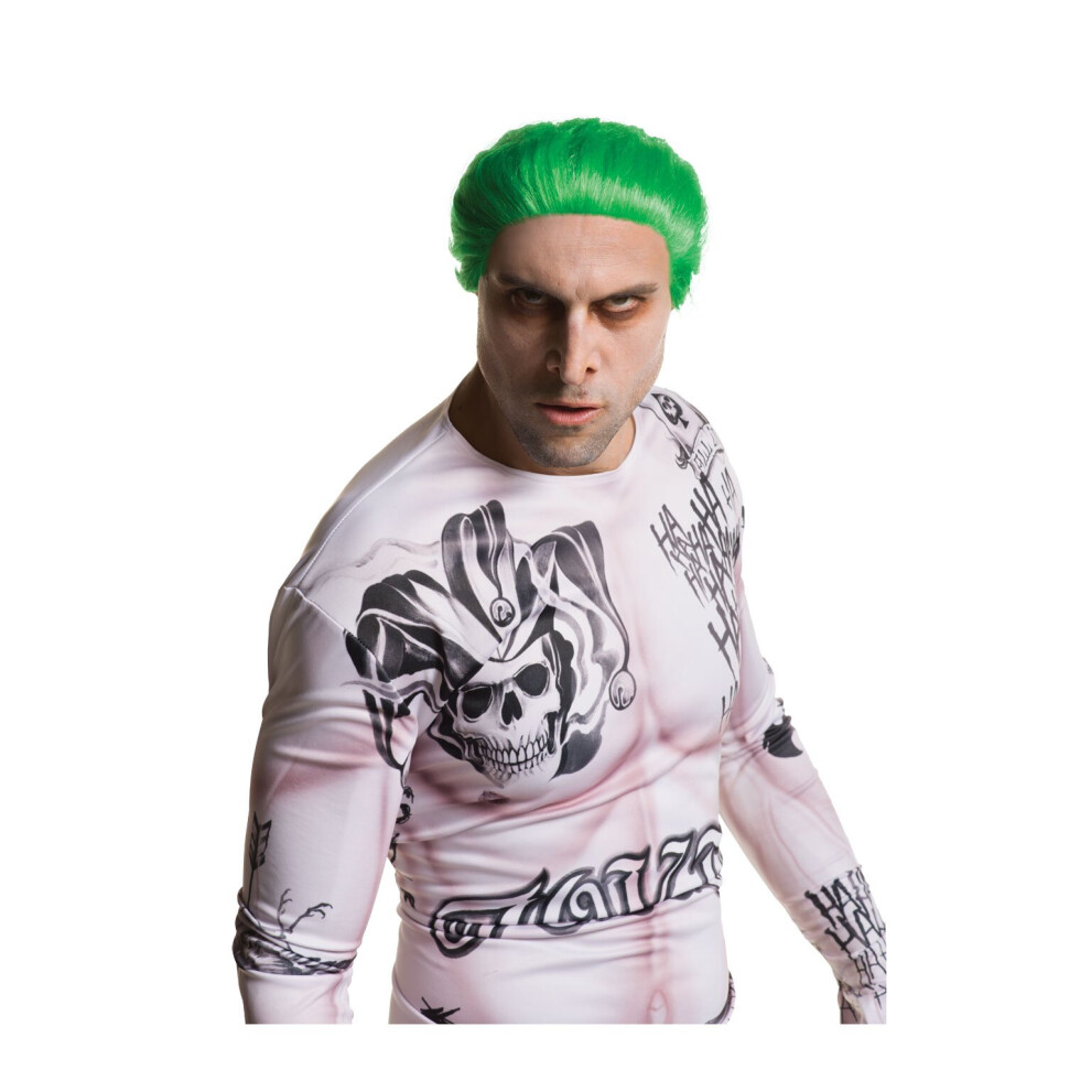 Suicide Squad Joker Adult Wig Official Licensed Green Fancy Dress Costume Access - Image 5