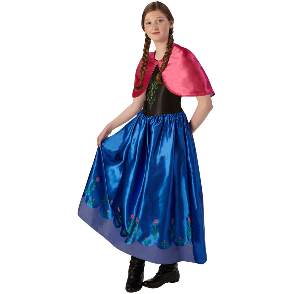 (multicoloured, Child 7-9 Years) Anna Frozen Classic dress costume for children Anna and Elsa Size