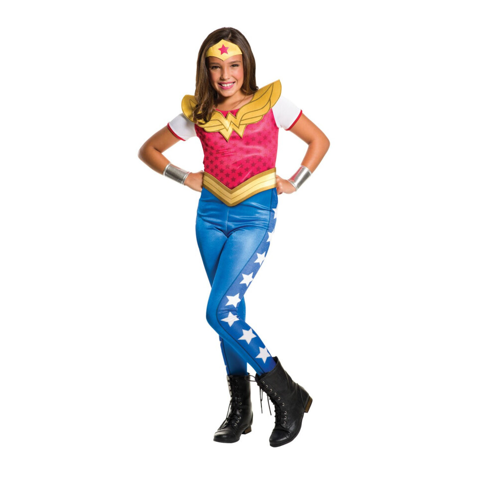 (multicoloured, S) Wonder Woman DC Superhero Girls costume for children costume stock Size