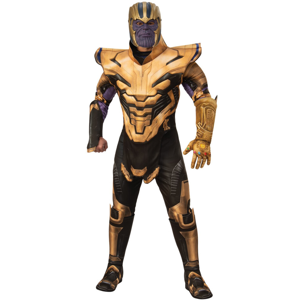 Rubies (Standard) Official Thanos Costume | Avengers Endgame Superhero Black,Gold,Purple