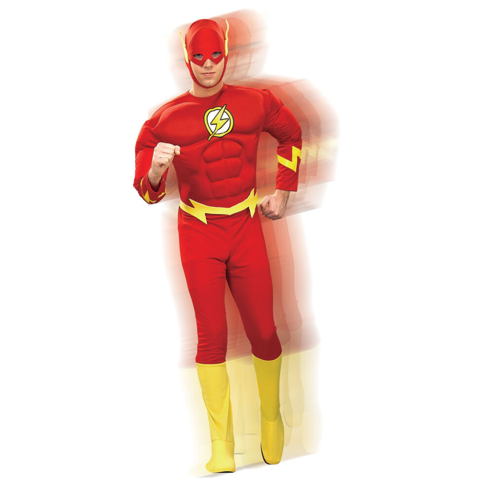 Rubies (Xl) Deluxe Muscle Chest The Flash Multicoloured