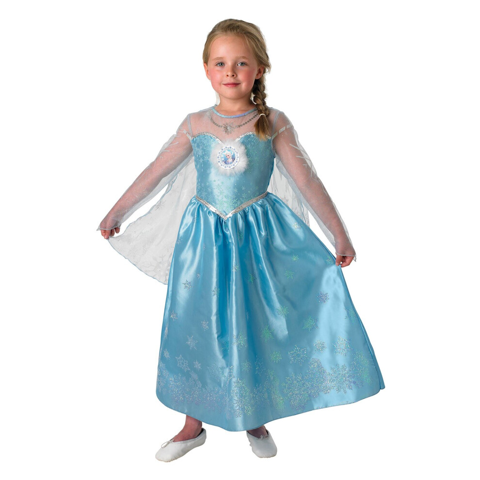 ELSA FROZEN DELUXE COSTUME  - CHILDRENS - M