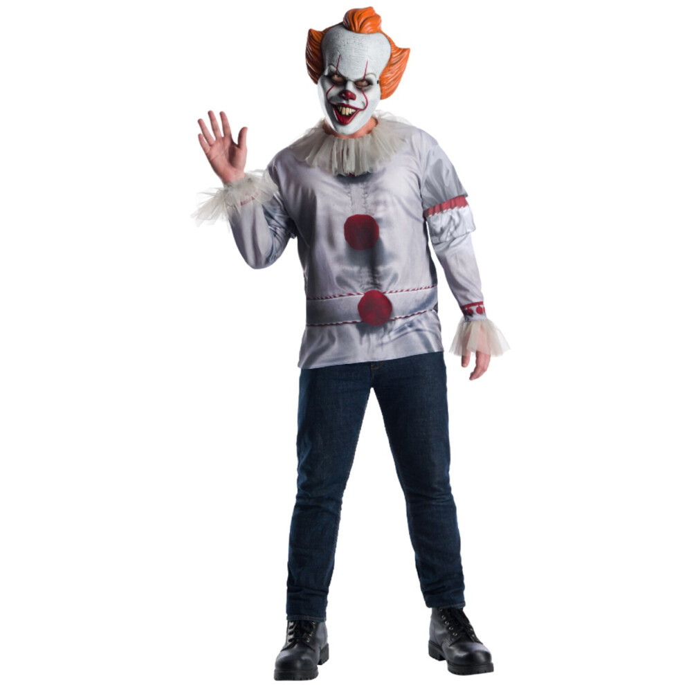 (M) Adult IT Movie Pennywise Costume Top