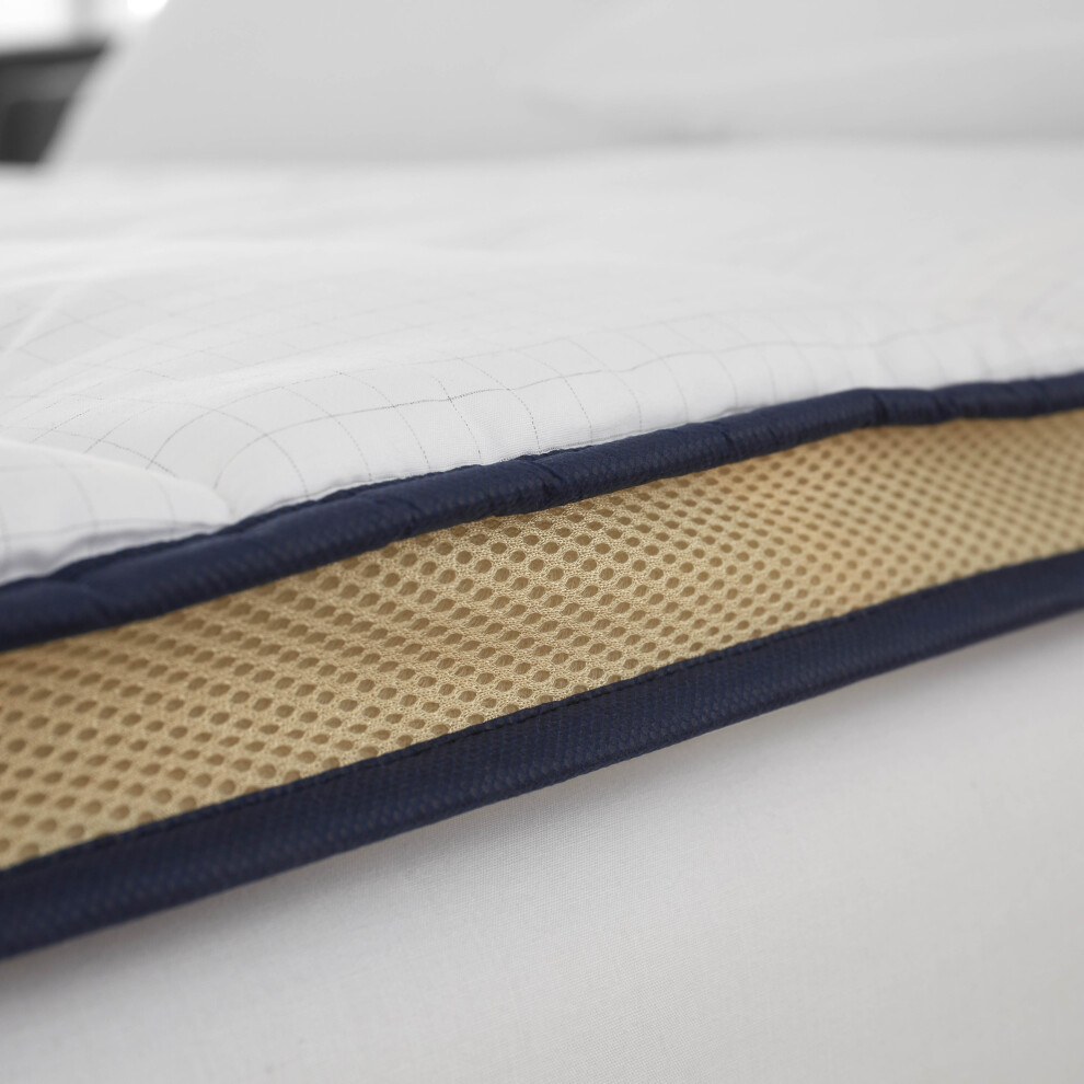 Istyle Mode (4Ft Double ) 4Cm Mattress Topper Carbon Fabric Breathable Mesh