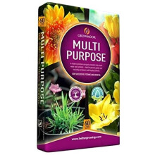 Growmore 60L Bag Of Multi Purpose Garden Potting Compost Bed Borders Baskets