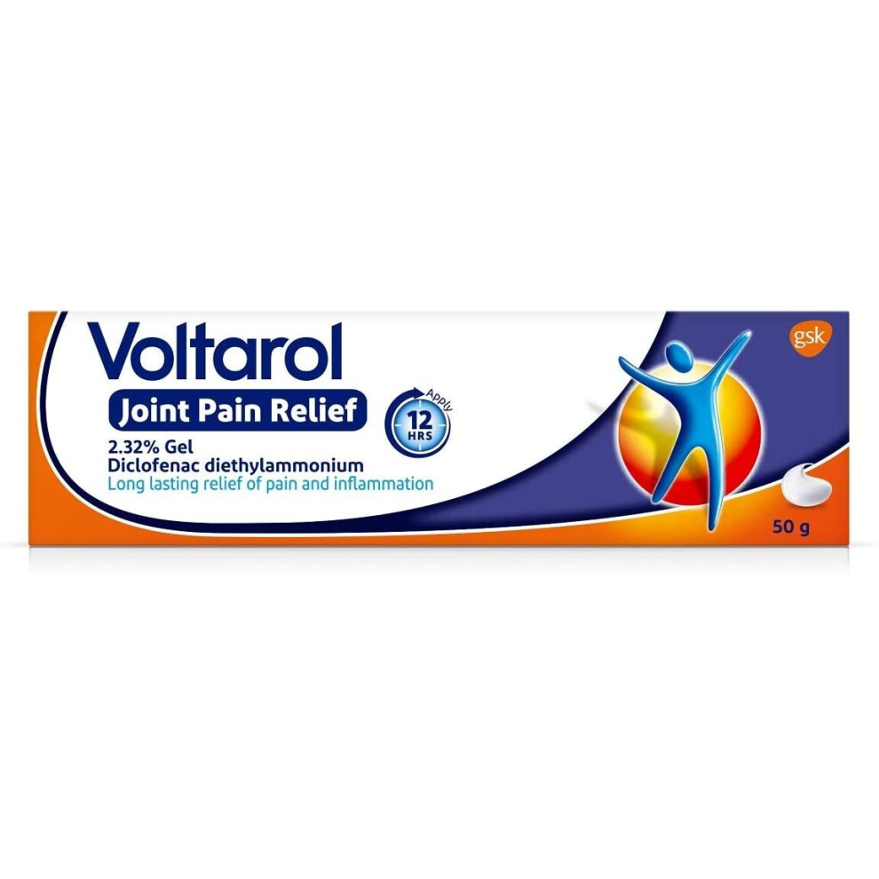 Voltarol Pain Relief Gel, 12 Hour Joint Pain Relief 2.32% Gel, 50 g