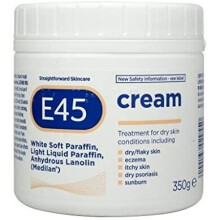 E45 Dermatological Moisturising Cream Tub, 350g