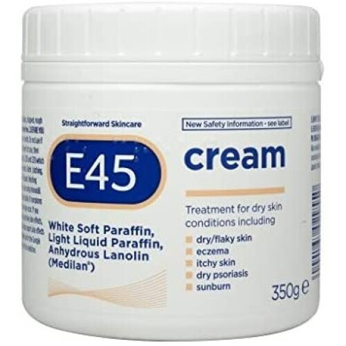 E45 E45 Dermatological Moisturising Cream Tub, 350g