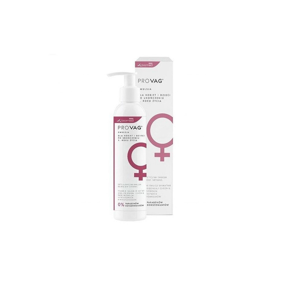PrOVag, a specialist emulsion for intimate hygiene, for women and children from 1 year of age, 150 ml