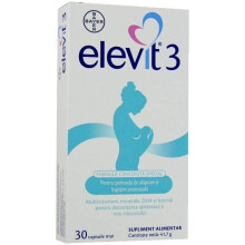 Elevit 3, 30 capsule - pentru alăptare și îngrijire postnatală, cu DHA, iod, vitaminele B și fier