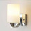 (Double head with pull switch) Double Head Glass Wall Light Lamp +Free LED Bulb 9