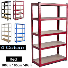 (Red 180x90x40cm) Metal Shelving Units Racking Garage Storage Shelve