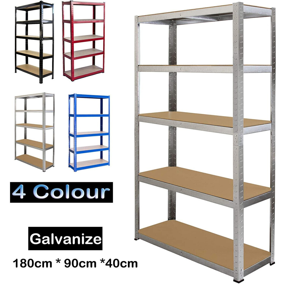 (Bare Steel 180x90x40cm) Metal Shelving Units Racking Garage Storage Shelve