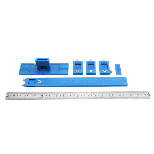 Einstellbare Punch Locator Cabinet Hardware Jig Drill Guide Template Neu 2