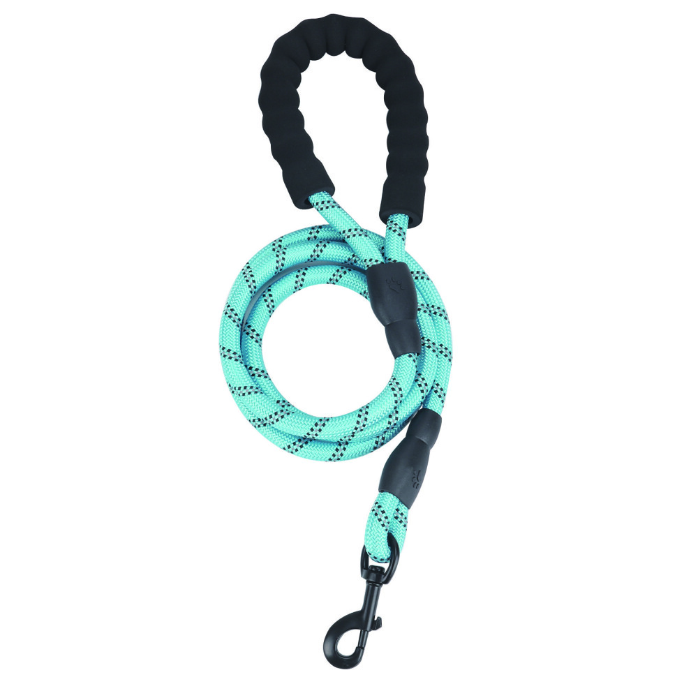 (Blue) Dog Leash Rope Braided Leads Strong Soft Walk 5Ft Blue
