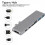 7 in 1 USB C Hub Type-C Card Thunderbolt 3 port Reader Adapter 4