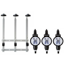 Beaumont 3 x 50ml Metrix SL Bar Optic Spirit Measure & 70cl/1L Wall Brackets