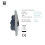 Trendi Switch Trendi Switch 2 Gang Artistic Modern Glossy 13 Amp Electrical Long Switched Plug Socket Silver 3