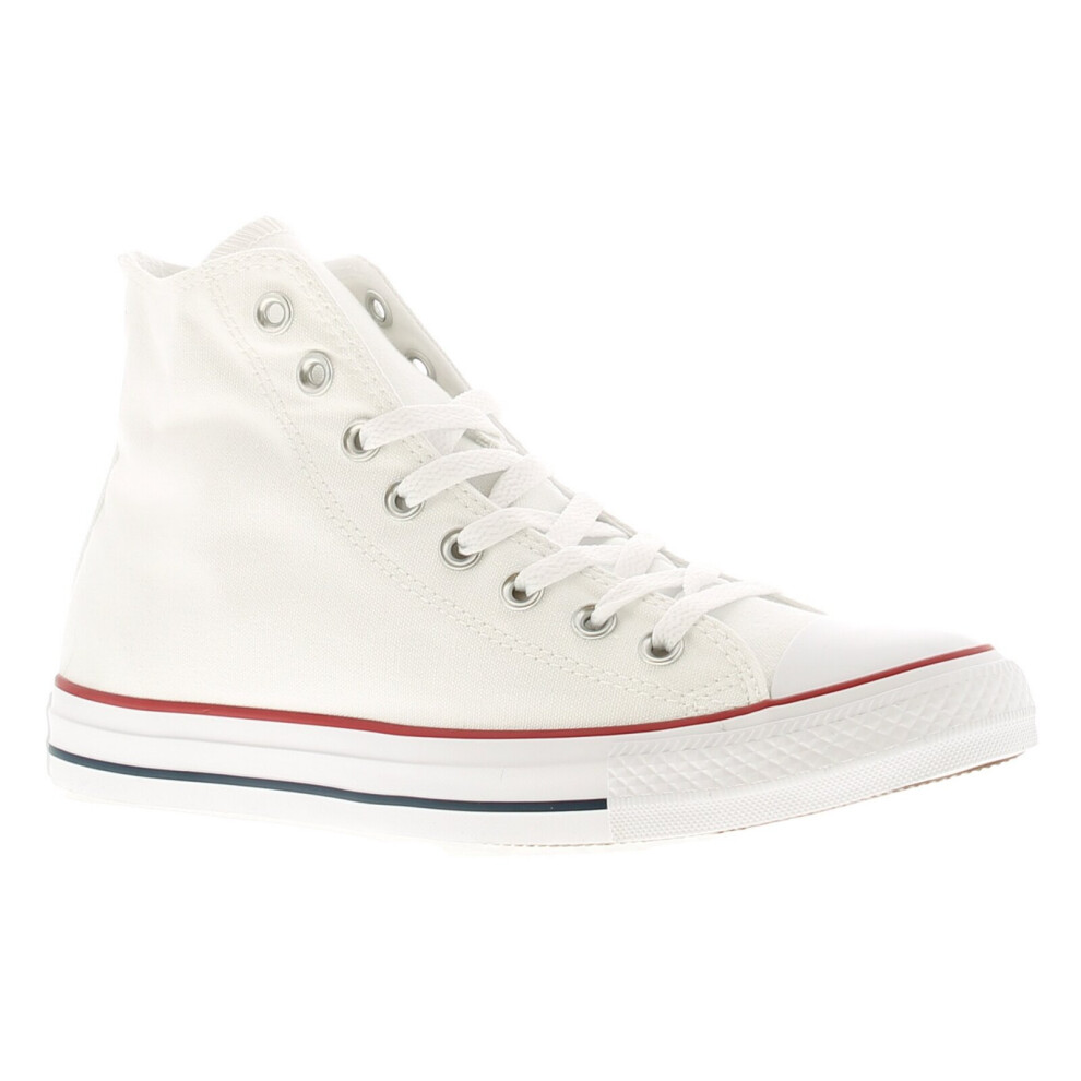 Converse Chuck Taylor Mens Hi Tops Trainers White/White UK Size 4